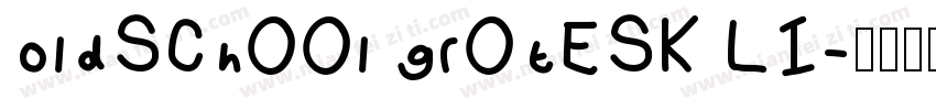 Oldschool Grotesk Li字体转换